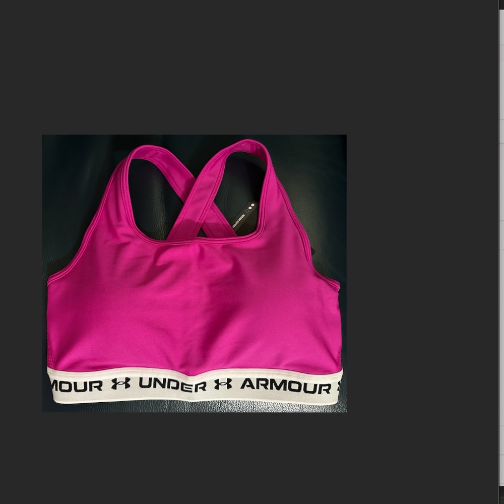 Under Armour Compression Sports Bra, Size LG
